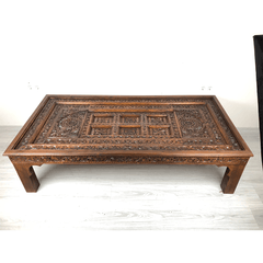 Indian Hand Carved Solid Wood Coffee Table C37