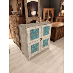 Indian Hand Carved Solid Hard Wood Cabinet D18