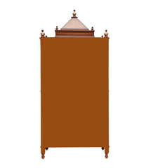 Large Sized Handmade Solid Wood Home Temple In Brown