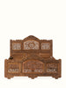 Indian Hand Carved Solid Wood Bed Frame King Size 169