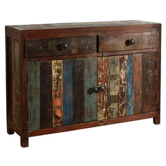 NIRVANA Reclaimed Timber 2 Door 2 Drawers Sideboard 120x40x80 cm