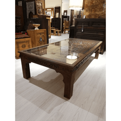 Indian Hand Carved Solid Wood Coffee Table C37
