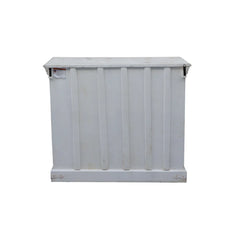 Indian Handmade Solid Wood Old Door Carved Cabinet