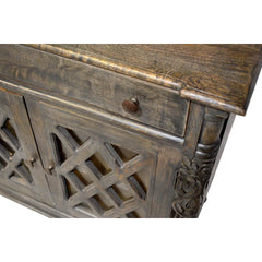 French Arch Style Solid Wood 4 Door Sideboard A9