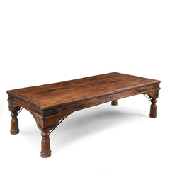 Takhat Indian Hand Carved Solid Wood Coffee Table C57