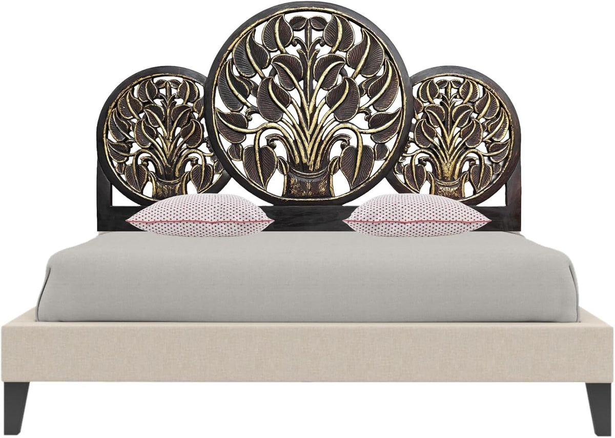 Hand Carved King Size Bed Headboard Bed Head H20