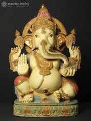 Indian Lord Ganesha Handmade Brass Statue