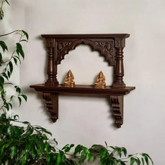 Rajasthani Heritage Carved Archway Wall Shelf 08