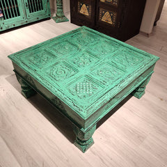 Indian Hand Carved Solid Wood Coffee Table C24