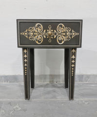 Avani Indian Hand Painted Solid Wood Bedside Table 74