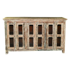 Rustica Reclaimed Solid Hard Wood Sideboard Whitewash