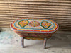 Indian Rajasthani Hand Painted Solid Wood Coffee Table C160