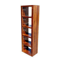 Boston Zen Contemporary Solid Wooden Long Bookcase 55X180 CM