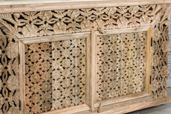 Handmade Indian Furniture Solid Hard Wood Jali Carvings Sideboard