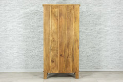 Urban Loft Handmade Solid Mango Wood Carved 2 Doors Cupboard Cabinet in White