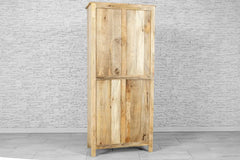 Urban Loft Handmade Solid Mango Wood Carved 2 Doors Cupboard Cabinet