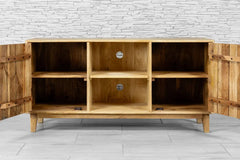 Handmade Indian Furniture Solid Hard Wood TV Unit 130 × 41 × 65 cm