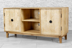 Handmade Indian Furniture Solid Hard Wood TV Unit 130 × 41 × 65 cm