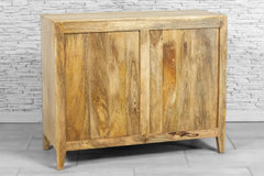 Urban Loft Classic Handmade Solid Mango Wood Carved 2 Doors Sideboard