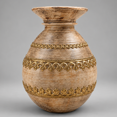 Dimensions: 15 × 15 × 25 cm (W × D × H) 
Material: Solid Mango Wood with Brass Embossing
Finish: Natural Distressed Antique 
Work: Hand-Fitted Antique Brass Bands
Assembly: Ready to Use
Availability: In Stock – Ready for Shipping  in Australia.