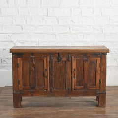 Hand Carved Indian Sandook Solid Wood Sideboard