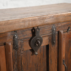 Hand Carved Indian Sandook Solid Wood Sideboard