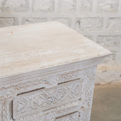 Indian Hand Carved Mango Wood 3 Door & 3 Drawers Sideboard