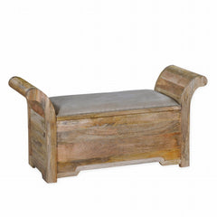 Handmade Indian Furniture Mango Wooden Bench 120x42x60Cm