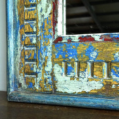 Vintage Antique Handmade Indian Home Decor Mirror Frames Set of 2