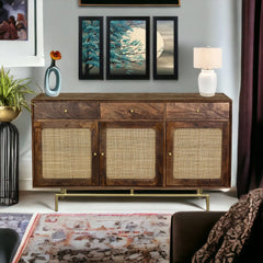 Kraft Bazaar Atalanta Sideboard (L) in Tubaq Finish 140x40x82Cm