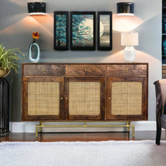 Kraft Bazaar Atalanta Sideboard (L) in Tubaq Finish 140x40x82Cm