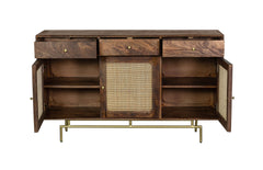 Kraft Bazaar Atalanta Sideboard (L) in Tubaq Finish 140x40x82Cm