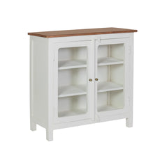 Kraft Bazaar Madrid Crockery Cabinet With Glass Doors 80x35x80Cm