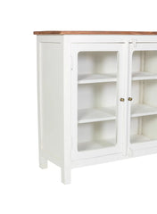 Kraft Bazaar Madrid Crockery Cabinet With Glass Doors 80x35x80Cm