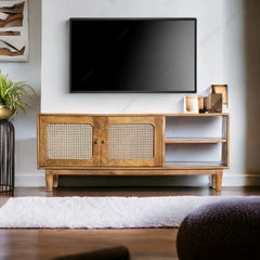 Kraft Bazaar Atalanta Cane TV Console 120 cm