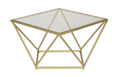 Kraft Bazaar Valerie Small Coffee Table in Gold 63x63x45Cm