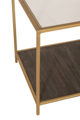 Kraft Bazaar Valerie Side Table W/Shelf 40x40x45Cm