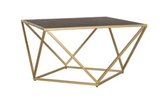 Kraft Bazaar Valerie Coffee Table with Wood top 79x79x45Cm