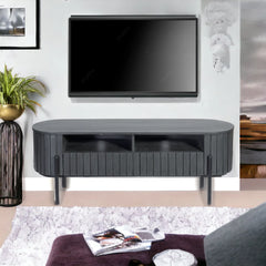 Kraft Bazaar Oval Grey TV Console 140 cm