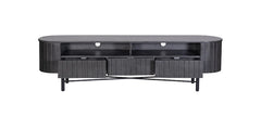 Kraft Bazaar Oval Grey TV Console 180 cm