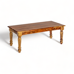 Kraft Bazaar Sheesham Coffee Table with Carving Legs 100x50x40Cm