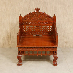 Indian Furniture Vintage folk carved traditional Sofa Set with center table