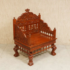 Indian Furniture Vintage folk carved traditional Sofa Set with center table