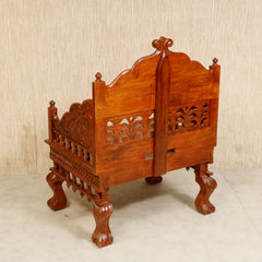 Indian Furniture Vintage folk carved traditional Sofa Set with center table