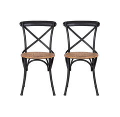 Kraft Bazaar Cross Back Chair- Set of 2