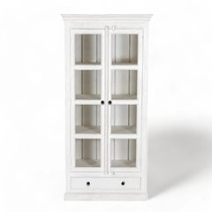 Kraft Bazaar Madrid Cabinet ( In White ) 85x45x180Cm