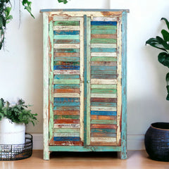 Kraft Bazaar Vistoso Two Door Cabinet 80x40x150Cm