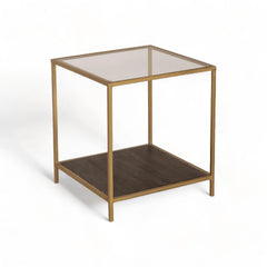 Kraft Bazaar Valerie Side Table W/Shelf 40x40x45Cm