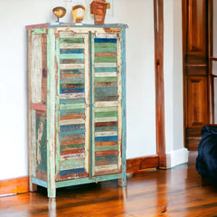 Kraft Bazaar Vistoso Two Door Cabinet 80x40x150Cm
