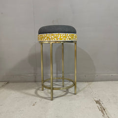 Handmade Indian Furniture Mother of pearl Bar Stool 45x45x70 cm